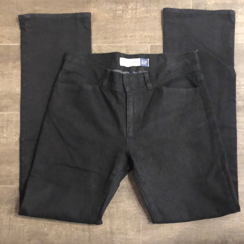 GAP hip hugger stretch black jean size 6